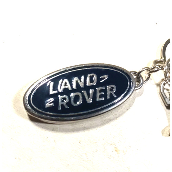 Land Rover Keychain Purse Clip Silver Tone Black Car Truck Auto - Picture 4 of 6